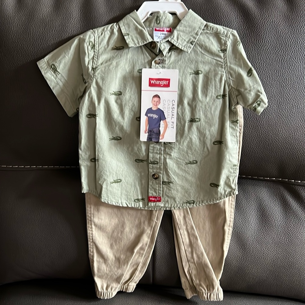 Wrangler boys khaki set